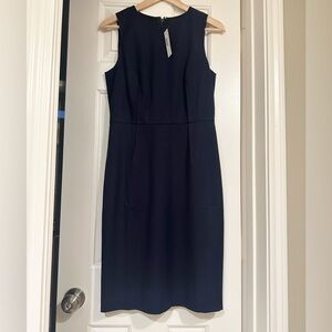 JCREW navy sheath dress- never worn!